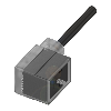 Connect. EV Forme B 10mm 24V LED+ATP Câble PUR 2m