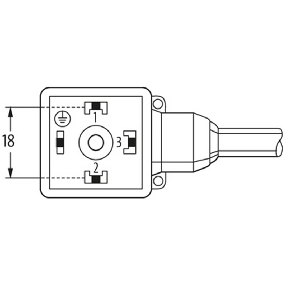 Connect. PR Forme A 18mm 0-230V; PVC 4x0,75 Gris 5m-Lire la description