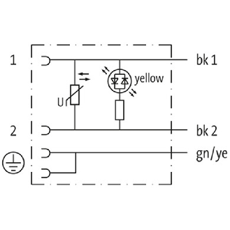 Connect. EV Forme A 18mm 230V LED+ATP; PUR 3x0,75 Gris Cpc 10m-Lire la description