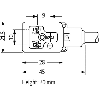 Connect. EV Forme B 10mm 24V LED; PVC 3x0,75 Noir 5m-Lire la description