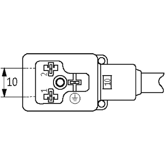 Connect. EV Forme B 10mm 24V LED; PVC 3x0,75 Noir 5m Connect. EV Forme B 10mm 24V LED; PVC 3x0,75 Noir 5m-Lire la description
