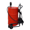 Chariot de lubrification pour fût de 200 l avec pompe pneumatique et compteur digital Chariot de lubrification pour fût de 200 l avec pompe pneumatique et compteur digital