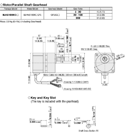 Motoréducteur Brushless DC 100W 1.8Nm Bride 90mm Axe 18mm 24VDC 1:5-Lire la description