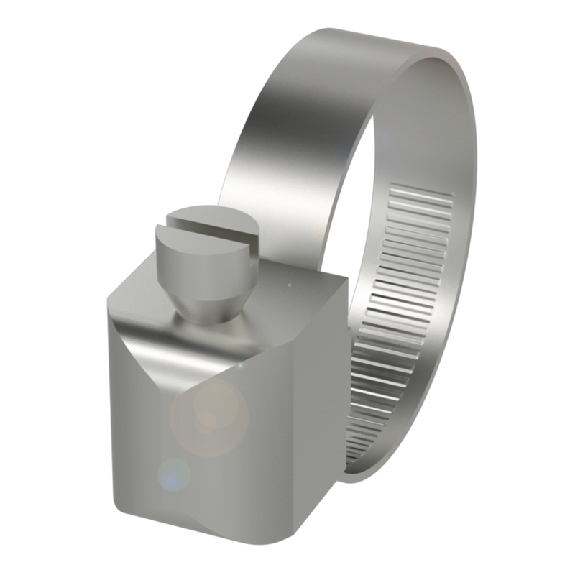 Collier de fixation pour BMF, Ø11-19 mm, Acier inoxydable (1.4301)-Lire la description