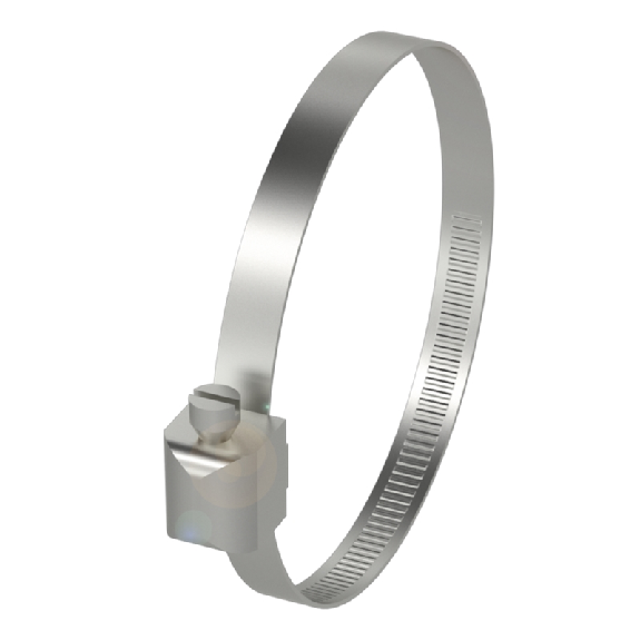 Collier de fixation pour BMF, Ø38-49 mm, Acier inoxydable (1.4301)-Lire la description