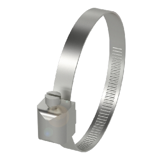 Collier de fixation pour BMF, Ø28-39 mm, Acier inoxydable (1.4301)-Lire la description