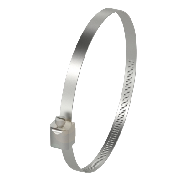 Collier de fixation pour BMF, Ø58-69 mm, Acier inoxydable (1.4301)-Lire la description