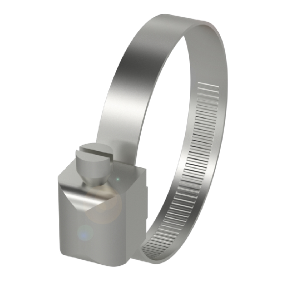 Collier de fixation pour BMF, Ø18-29 mm, Acier inoxydable (1.4301)-Lire la description