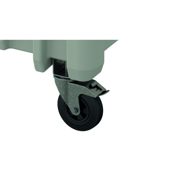 Kit roulettes pivotantes pour CEMBOX 400 et 750 (charge maxi 200 kg) Kit roulettes pivotantes pour CEMBOX 400 et 750 (charge maxi 200 kg)-Lire la description