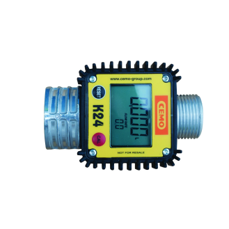 Compteur digital K24 en aluminium, 7 à 120 l/min (montage en entrée de pistolet)-Lire la description