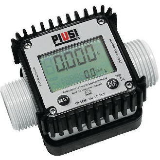 Compteur digital pour AdBlue® avec sortie impulsions (25 pulsations par litre), débit 5 à 90 l/min-Lire la description