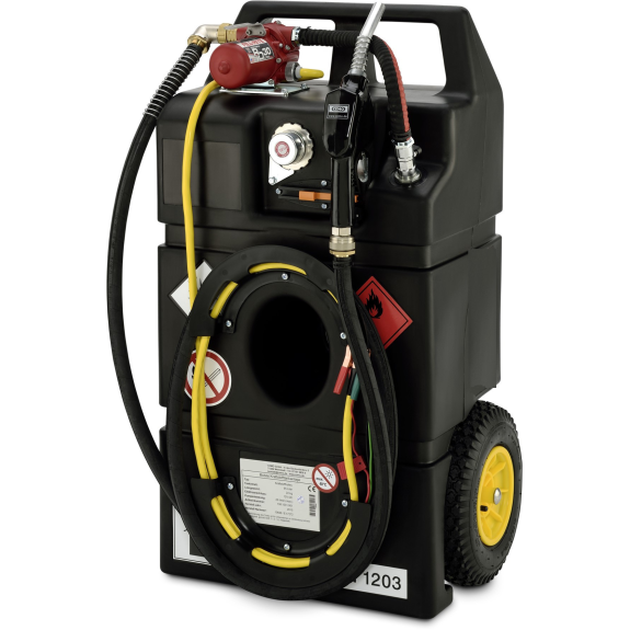Caddy Ravitailleur essence 95 l, pompe 12 V, PA Caddy Ravitailleur essence 95 l, pompe 12 V, PA-Lire la description