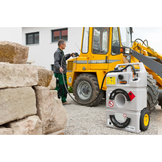 Caddy transport Ravitailleur gasoil 100 l, pompe 12 V, batterie et chargeur-Lire la description