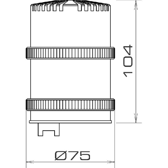 Buzzer TWS 12-48VDC 81dB IP54 GRIS-Lire la description