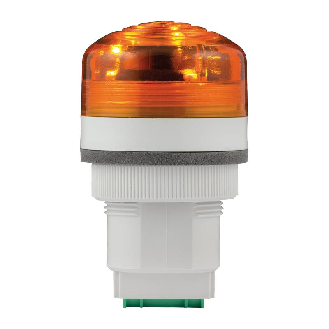 Buzzer perçage Ø30mm P40 A LED ORANGE 85dB V12/24DAC IP65 Ø41mm GRIS-Lire la description