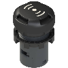Buzzer Ø22mm bague plast. 24VAC/DC 90dB son pulsé IP40