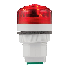 Buzzer perçage Ø30mm P40 A LED ROUGE 85dB V12/24DAC IP65 Ø41mm GRIS