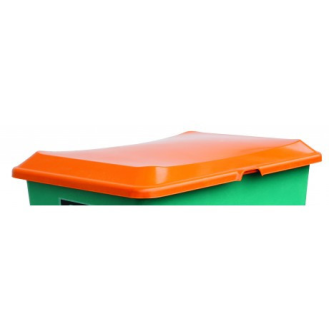 Couvercle empilable orange pour bac 400 litres-Lire la description