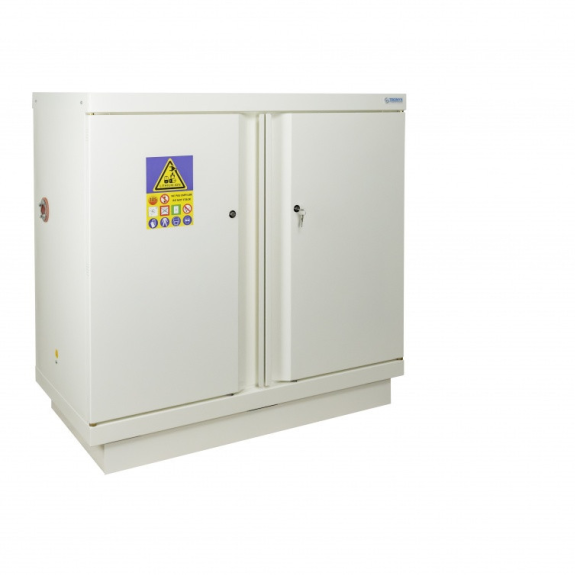 Armoire coupe-feu basse F105 battery safe 2 portes prééquipée-Lire la description