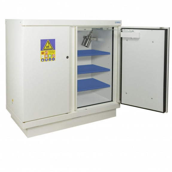 Armoire coupe-feu basse F105 battery safe 2 portes prééquipée-Leggi tutto