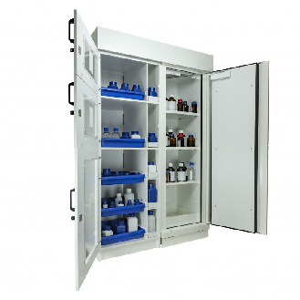 Armoire coupe-feu multirisques 4 compartiments 60 minutes-Lire la description