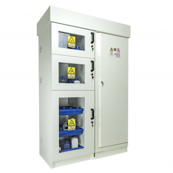 Armoire coupe-feu multirisques 4 compartiments 60 minutes-Lire la description