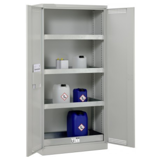 Armoire de sûreté 2 pour produits polluants multirisques portes battantes-Lire la description