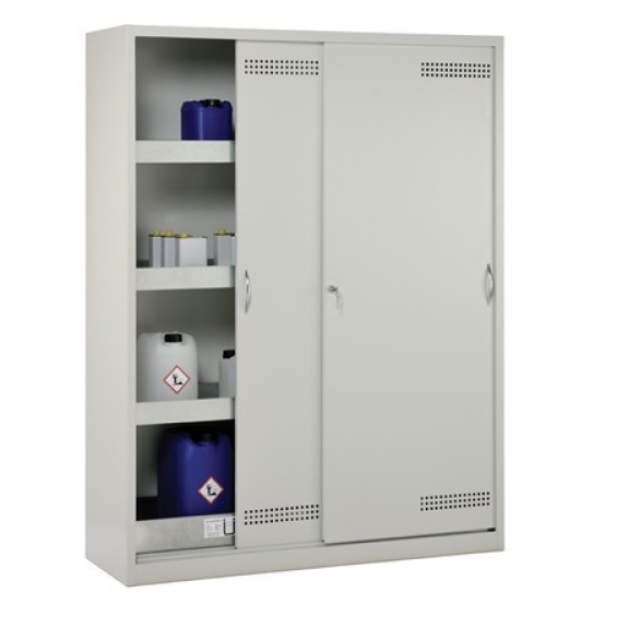 Armoire de sûreté 10/20, portes coulissantes multirisques Armoire de sûreté 10/20, portes coulissantes multirisques-Lire la description