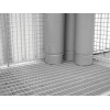 Fond en caillebottis galvanisé pour stockage de bouteilles de gaz Fond en caillebottis galvanisé pour stockage de bouteilles de gaz