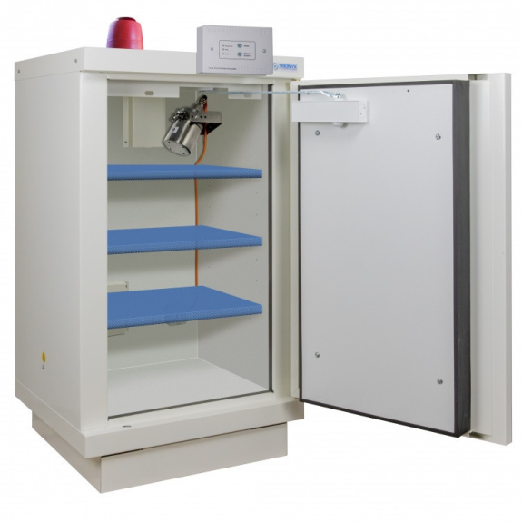 Armoire coupe-feu basse F105 batterySafe 1 porte à équiper-Lire la description