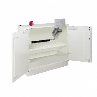 Armoire ignifugée basse prééquipée pour batteries largeur 45-Lire la description