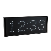 Horloge grand format dgts 80mm blanc Alim 230 télécommande infrarouge