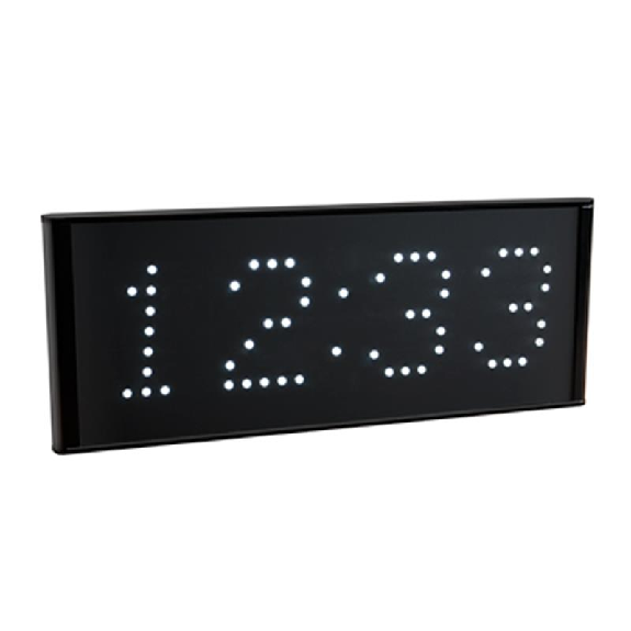 Horloge grand format dgts 80mm blanc Alim 230 télécommande infrarouge-Lire la description