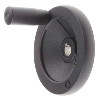 Volant de manœuvre, noir, alu moulé Type: 30 d=100 alésage 10mm