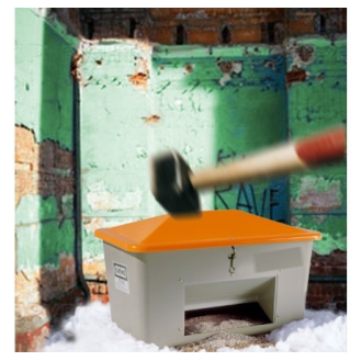 Bac à sel pfv anti-vandalisme 700l-Lire la description