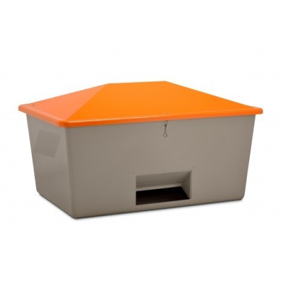 Bac à sel PFV ANTI-VANDALISME 550L ouverture d'écoulement Bac à sel PFV ANTI-VANDALISME 550L ouverture d'écoulement-Lire la description