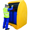 Box de rétention pour 4 fûts en PE