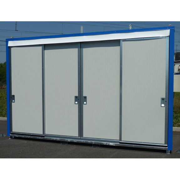Conteneur Compack 8 fûts/2 IBC Grande Hauteur avec portes Conteneur Compack 8 fûts/2 IBC Grande Hauteur avec portes-Lire la description