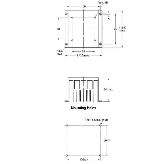 Dissipateur montage sur rail DIN pour G3NA-240B-UTU, G3NA-250B-UTU-Lire la description