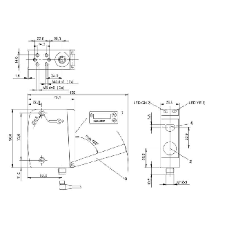 Laser de mesure P=100-600mm 1-10V PNP/NPN / M12 5P-Lire la description