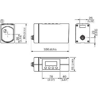 Laser de mesure P=220m SSI PNP/NPN, M16 8P-Lire la description