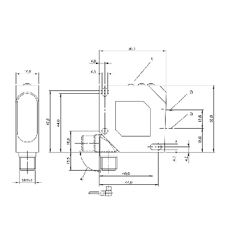 Laser de mesure P=45-85mm 0-10V / M12 4P-Lire la description