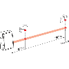 Laser de mesure Point Sd=150-1500mm ANA+PUSH/PULL