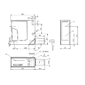 Laser de mesure P=50-650mm ANA IO-Link PNP/NPN(x2) / M12 5P-Lire la description