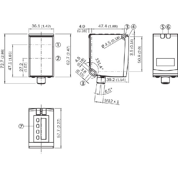 Laser de mesure P=0,2-50m NPN (x2) SSI / M12 8P Laser de mesure P=0,2-50m NPN (x2) SSI / M12 8P-Lire la description