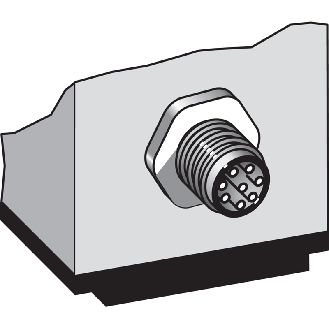Laser de mesure P=0,2-50m NPN (x2) SSI / M12 8P-Lire la description