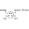 Laser de mesure Point P=50-350mm 0-10V/0-5V IO-Link / M08 4P