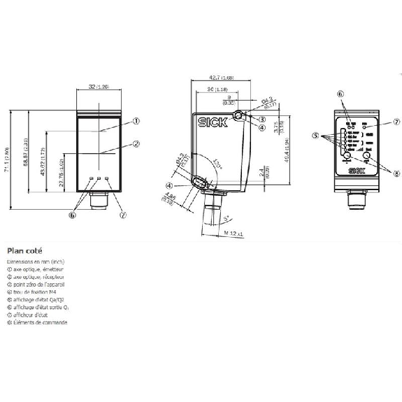 Laser de mesure P=0.2-35m PNP/NPN IO-Link / M12 5P Laser de mesure P=0.2-35m PNP/NPN IO-Link / M12 5P-Lire la description