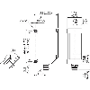 Laser de mesure P=50-250mm PNP/NPN / M08 4P