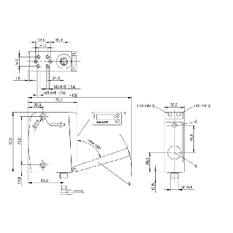 Laser de mesure P=150-2000mm 1-10V PNP/NPN / M12 5P-Lire la description